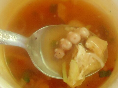 チゲ風簡単スープ(味噌汁リメイクレシピ)